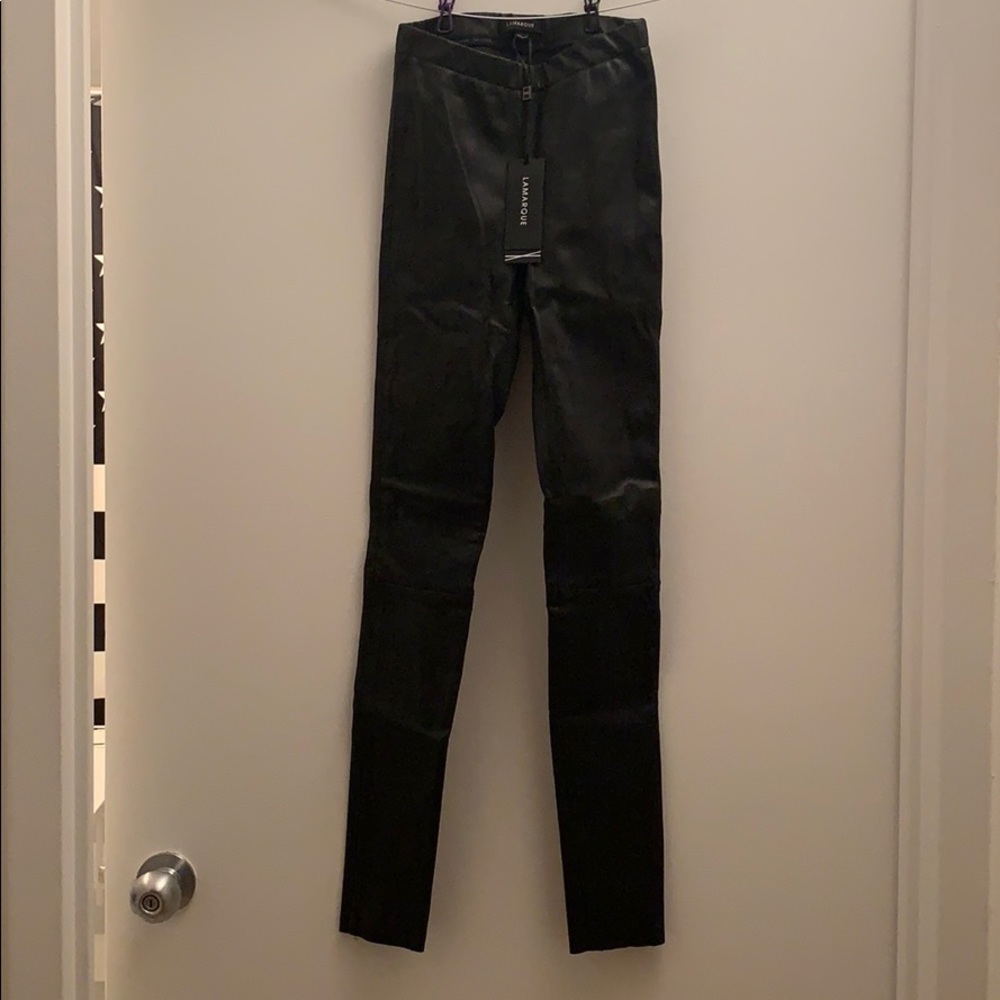 Brand New Lamarque Leather Leggings